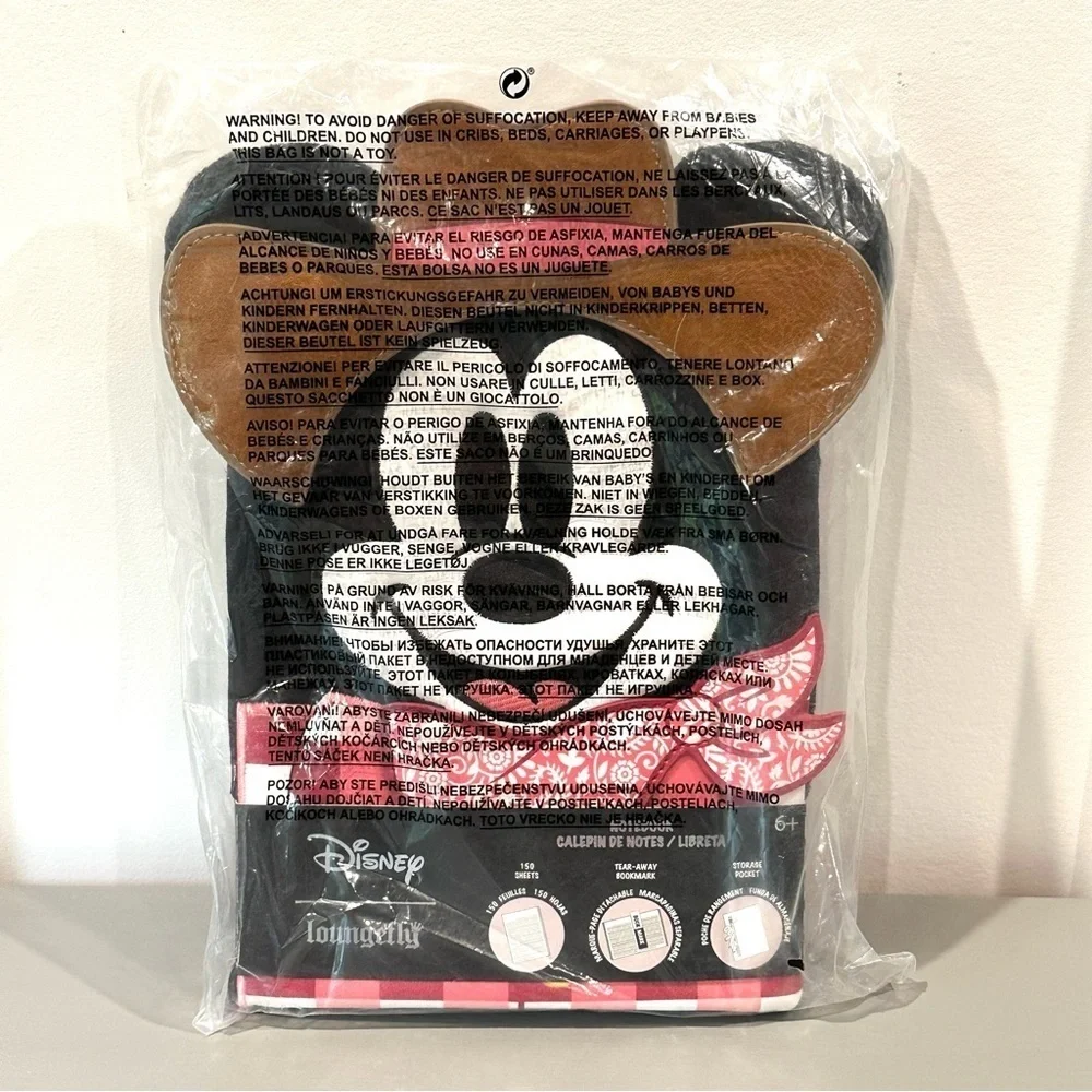 Loungefly Mickey Mouse Western Cowboy Cosplay Plush Journal